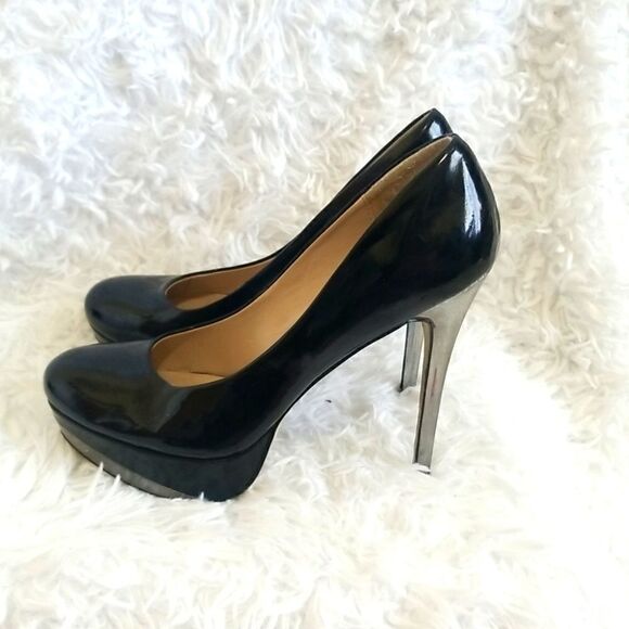 Zigisoho Black Patent Leather Pumps size 8.5 - Picture 3 of 10